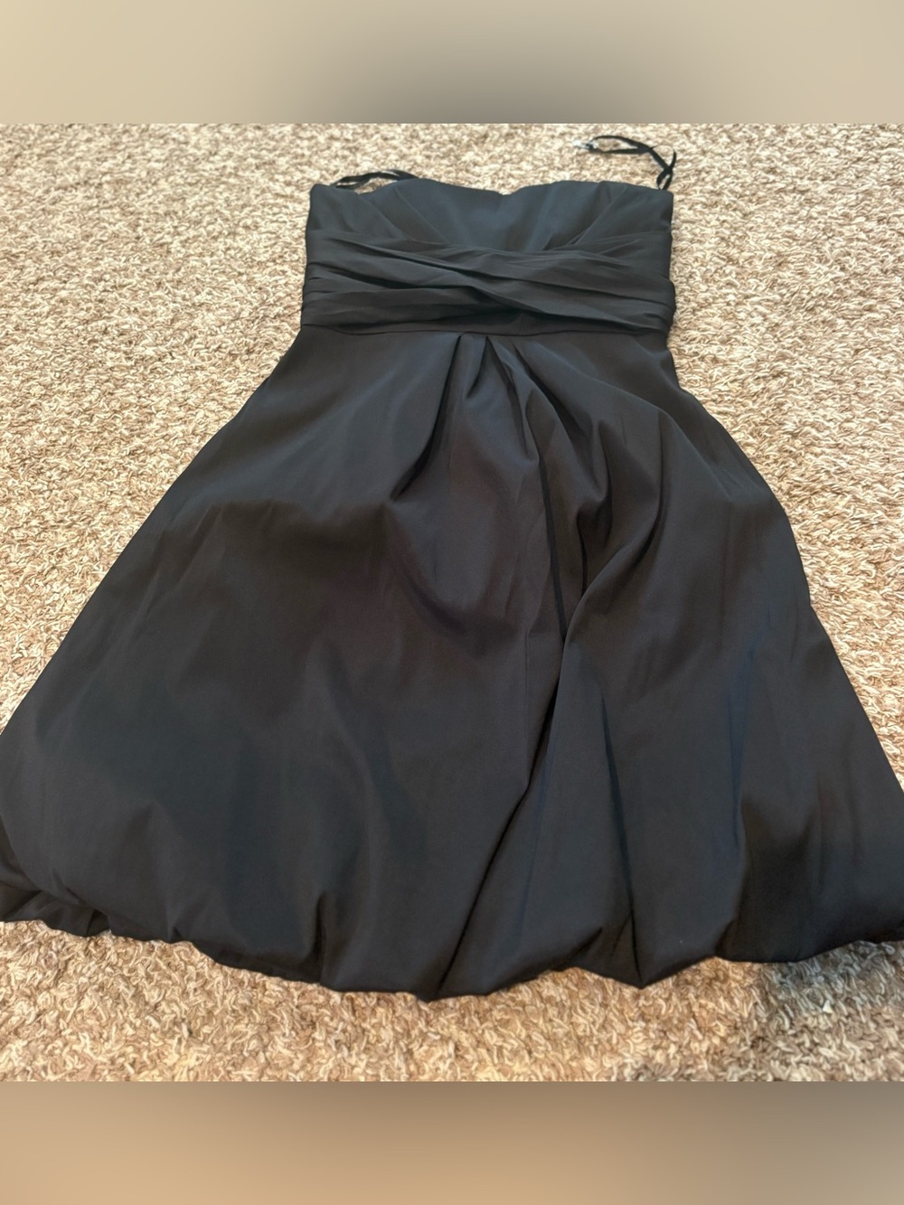 Strapless Black Cocktail Dress - Classic Little Black bubble dress